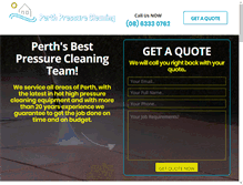 Tablet Screenshot of perthpressurecleaning.com.au